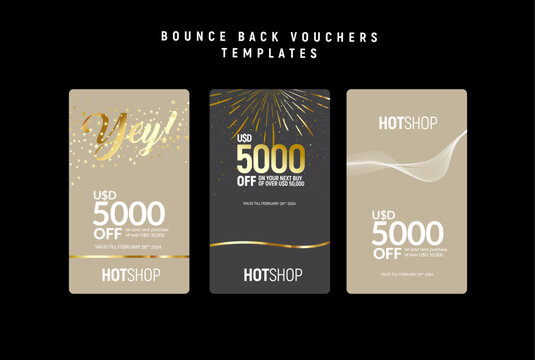 Shopping voucher template