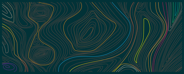 Abstract background with contour lines