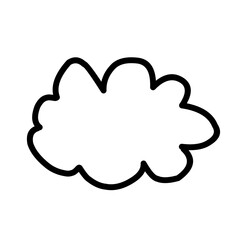 hand drawn cartoon clouds