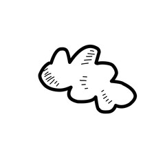 hand drawn cartoon clouds