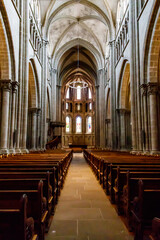 Interior of St. Peter's Cathedral, Geneva, Switzerland