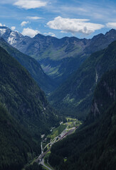 mountain landscape in Austrian alps, Badgastein