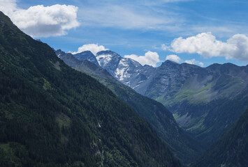 Fototapeta na wymiar Hohe Tauern Alps in Austria, Summer in the mountains 2023, Bad Gastein region