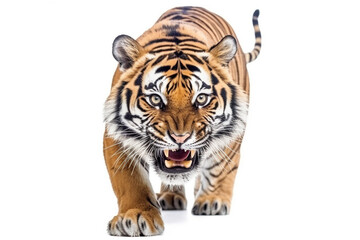 Tiger isolate on white background .