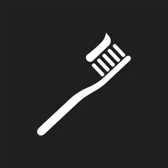 toothbrush icon simple design art eps 10