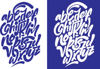 Fototapeten Graffiti Vector hand drawn typeface in graffiti style.  © UMRAN