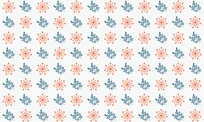 Vector seamless pattern. Pretty pattern in small flowers.Trendy seamless vector floral pattern.