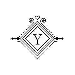 Luxury Royal Logo Alphabet Y