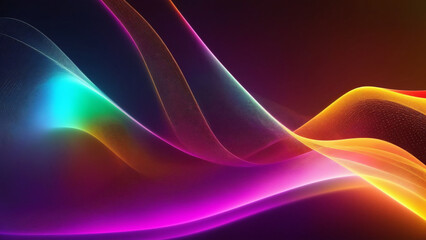 abstract background with color glowing waves, abstract background