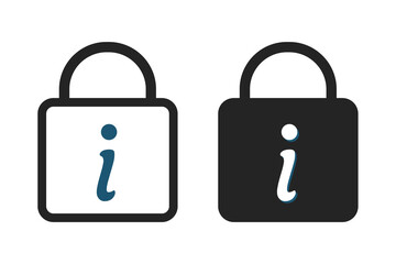 Password information icon. Illustration vector