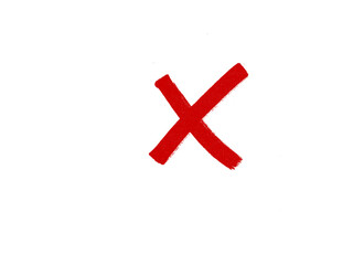 marker cross isolated mark hand draw 