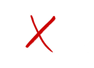 marker cross isolated mark hand draw 