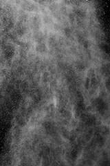 Dynamic black background with splashes of water, creating a unique and eye-catching composition