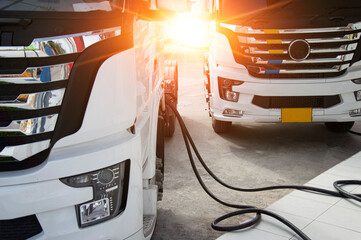 Popular concept of turning to electric cars and electric trucks. There is a greater demand for...
