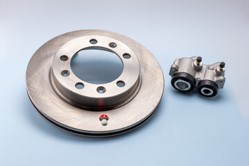 parts and components of the brake and fuel system and throttle control of engine speed for car...