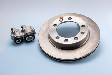 parts and components of the brake and fuel system and throttle control of engine speed for car...