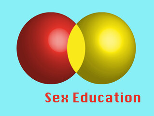 Sex education, abstract Illustration