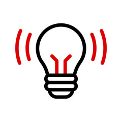 Bulb icon. sign for mobile concept and web design. vector illustration