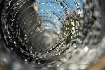 abstract razor wire image