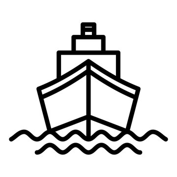 ferry boad icon on transparent background