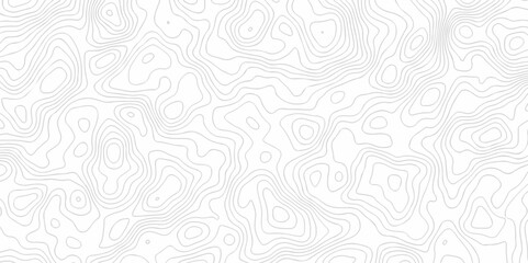 Seamless pattern with lines Topographic map. Geographic mountain relief. Abstract lines background. Contour maps. Vector illustration, Topo contour map on white background, Topographic contour lines.