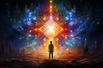 cosmic rebirth, life creation through deep meditation and chakras