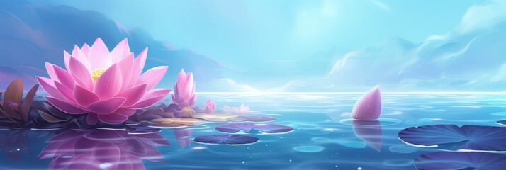 lotus flower in water