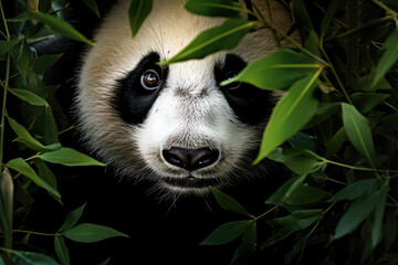 Obraz premium Panda in the wild, wildlife photography