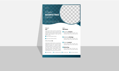 Corporate business business flyer template.