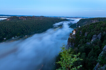 S&auml;chsische Schweiz im Nebel
