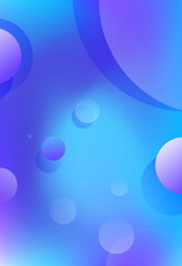 Abstract background with bubbles, Abstract blue wave background