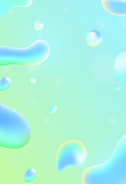 background with bubbles, Green background © Desig