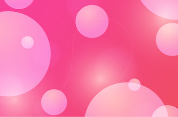 Pink background with bubbles