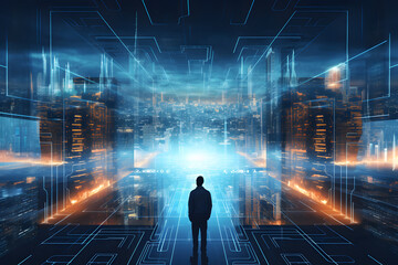 The concept of digital transformation for the next generation is ready to face tomorrow