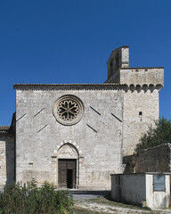 Church of Santa Maria in Pantano (VI-VII century) near Massa Mariana (Umbria, Italy). The 14th-15th...