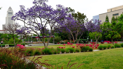 Los Angeles, California: Grand Park located in the Civic Center of Los Angeles