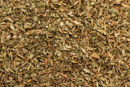Dried savory (satureja). Close up.