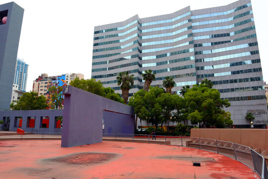 Los Angeles, California: Pershing Square, Public Park in downtwotn Los Angeles