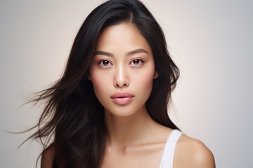 Naklejka premium Asian beautiful woman