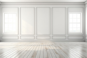 empty room with wooden floor