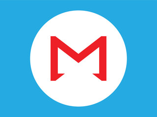 m letter logo vector template