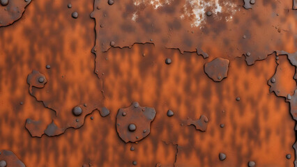 Closeup of abstract  rust  texture,  hyper realistic wallpaper background - generative ai