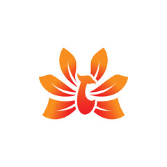 Phoenix logo design icon element vector with creative style