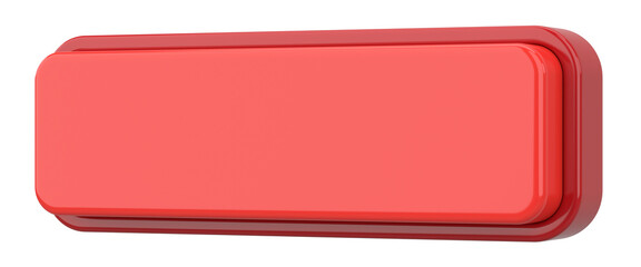 3D button. Empty button. 3D illustration.