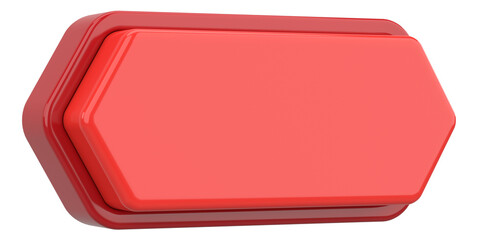 3D button. Empty button. 3D illustration.