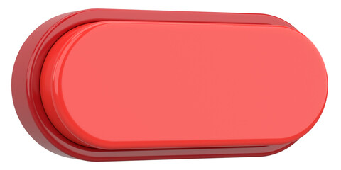 3D button. Empty button. 3D illustration.