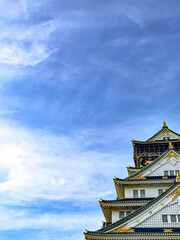 Japanese palace in Osaka. 
