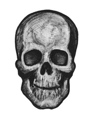 charcoal skull