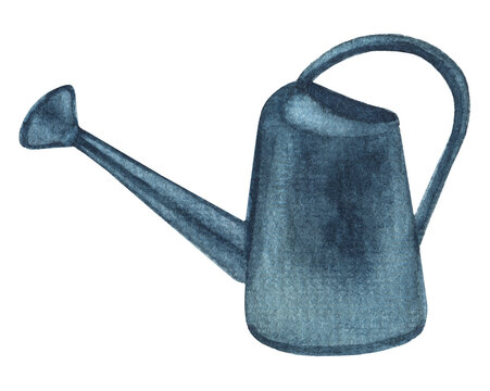 watercolor watering can