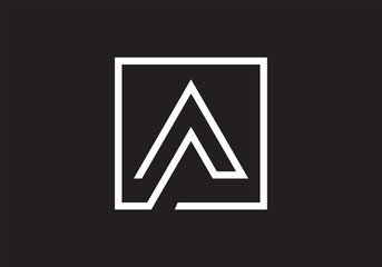 capital letter A text design for your business